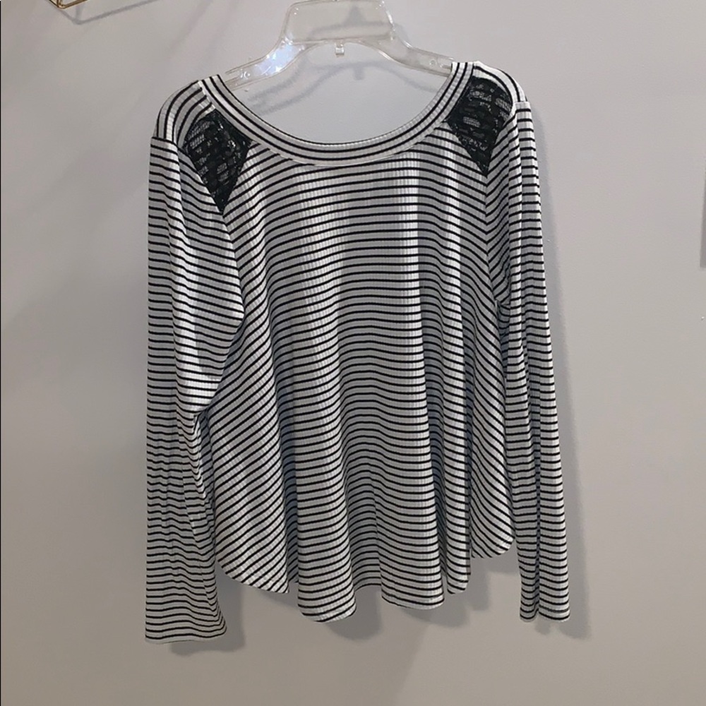 GB girls striped flowy shirt